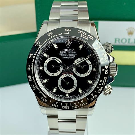 white and black rolex|daytona 116500ln black dial.